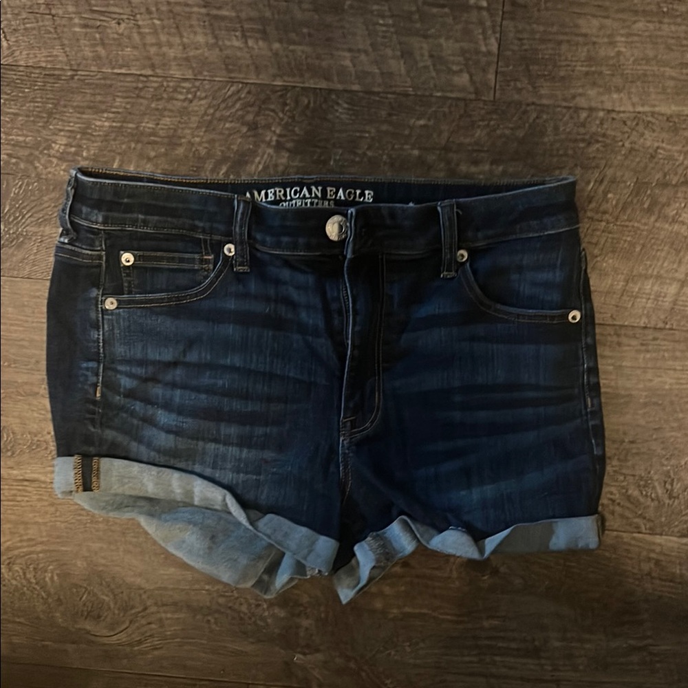 American Eagle Outfitters Dark Blue Jean Shorts